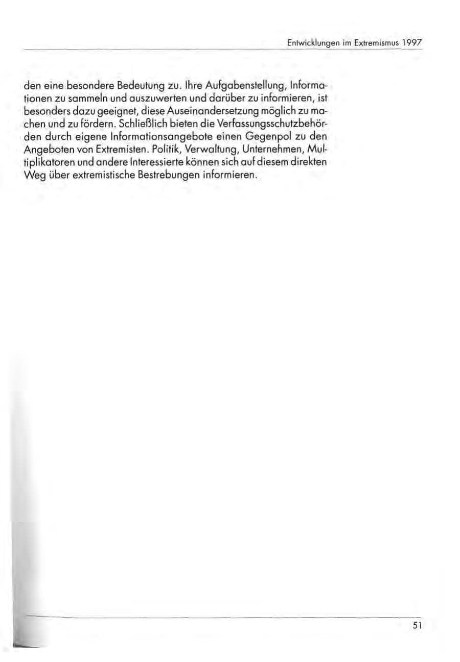 Seite 53 des Verfassungsschutzbericht 1997 Nordrhein-Westfalen