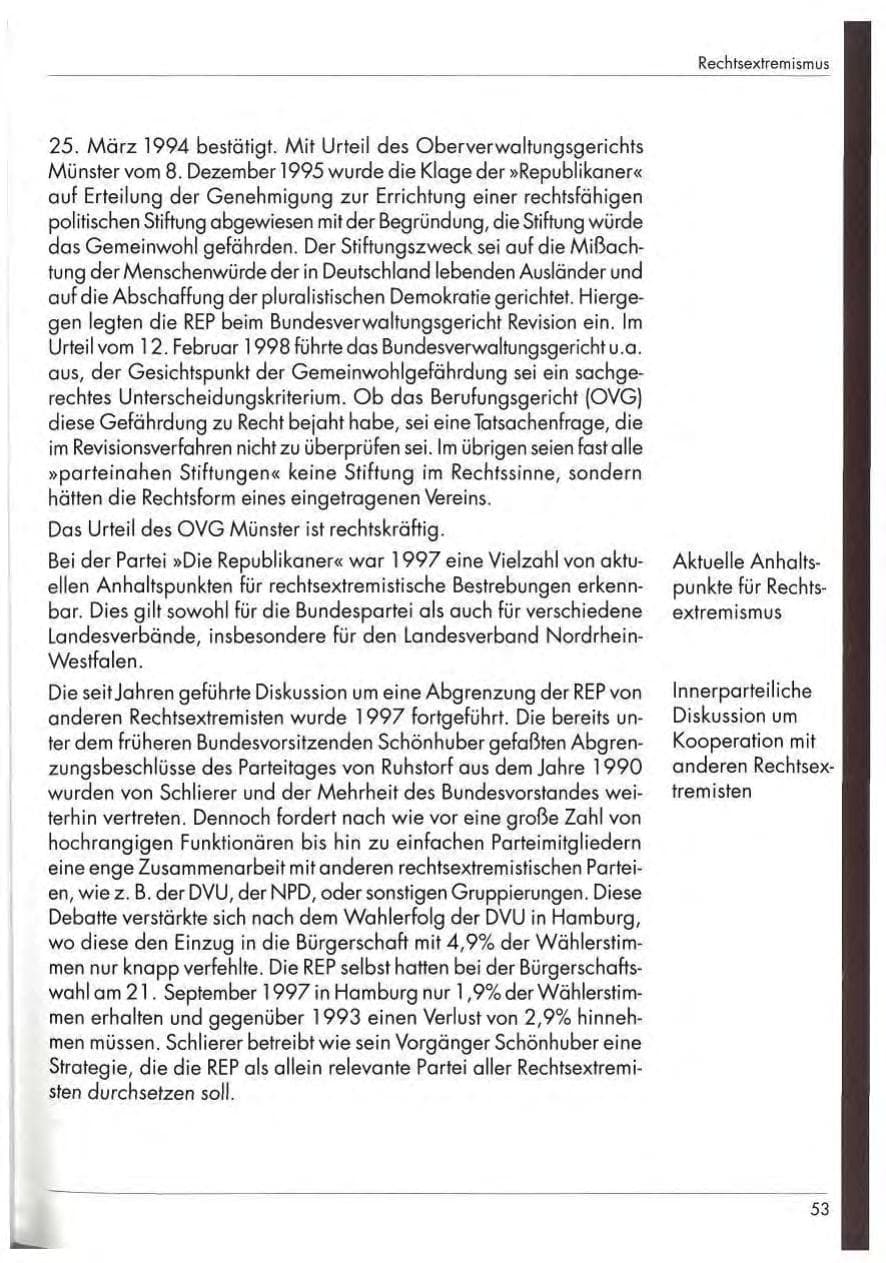 Seite 55 des Verfassungsschutzbericht 1997 Nordrhein-Westfalen