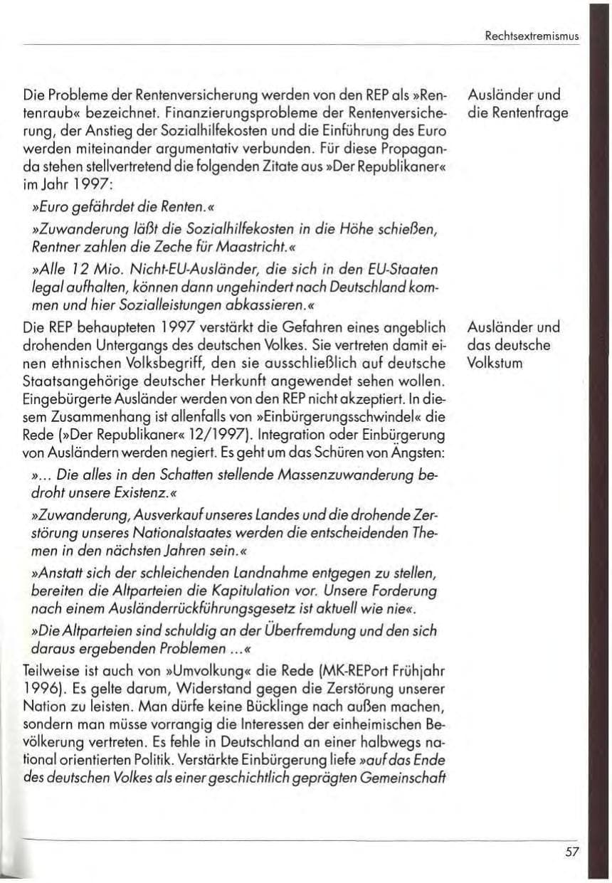 Seite 59 des Verfassungsschutzbericht 1997 Nordrhein-Westfalen