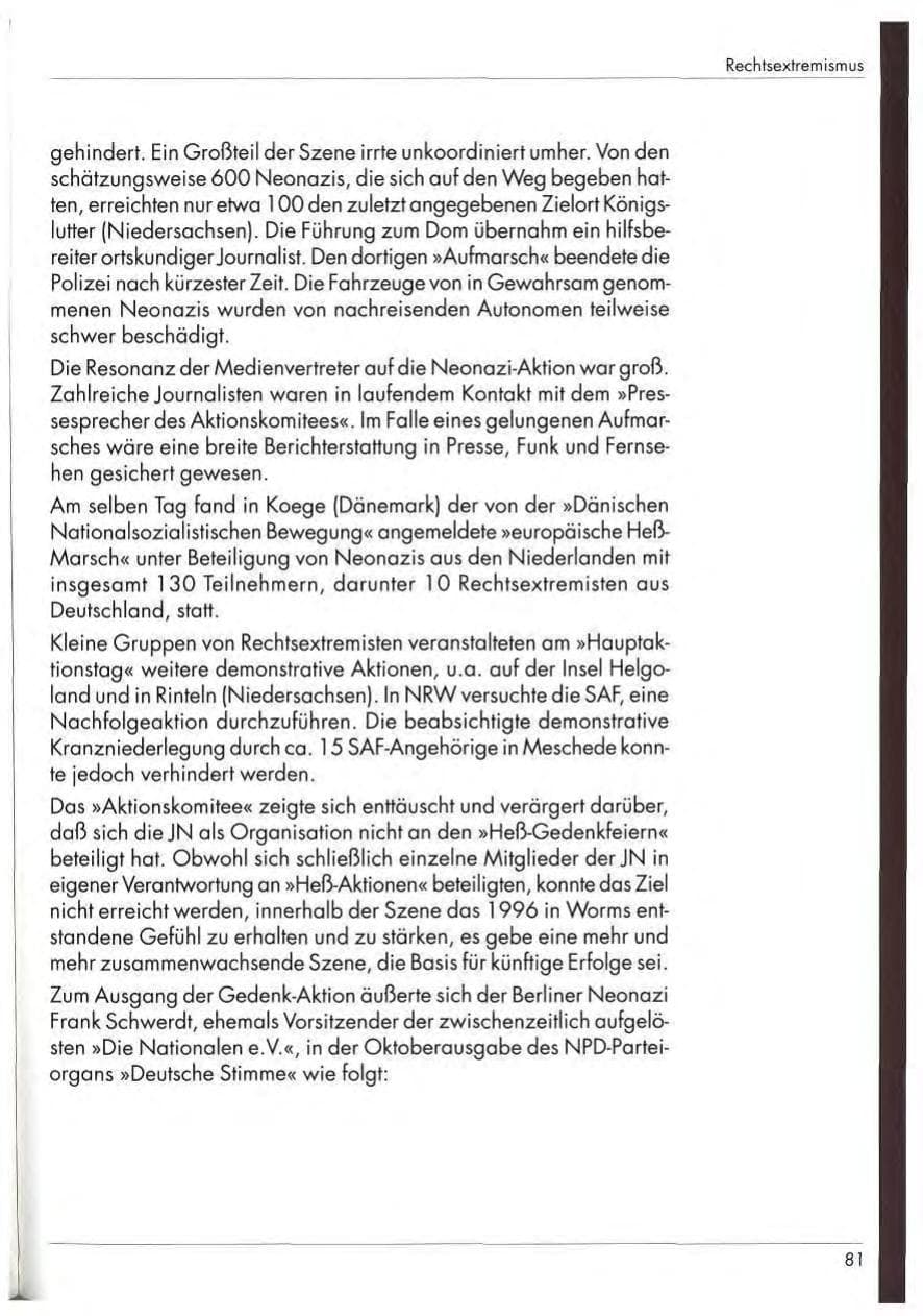 Seite 83 des Verfassungsschutzbericht 1997 Nordrhein-Westfalen