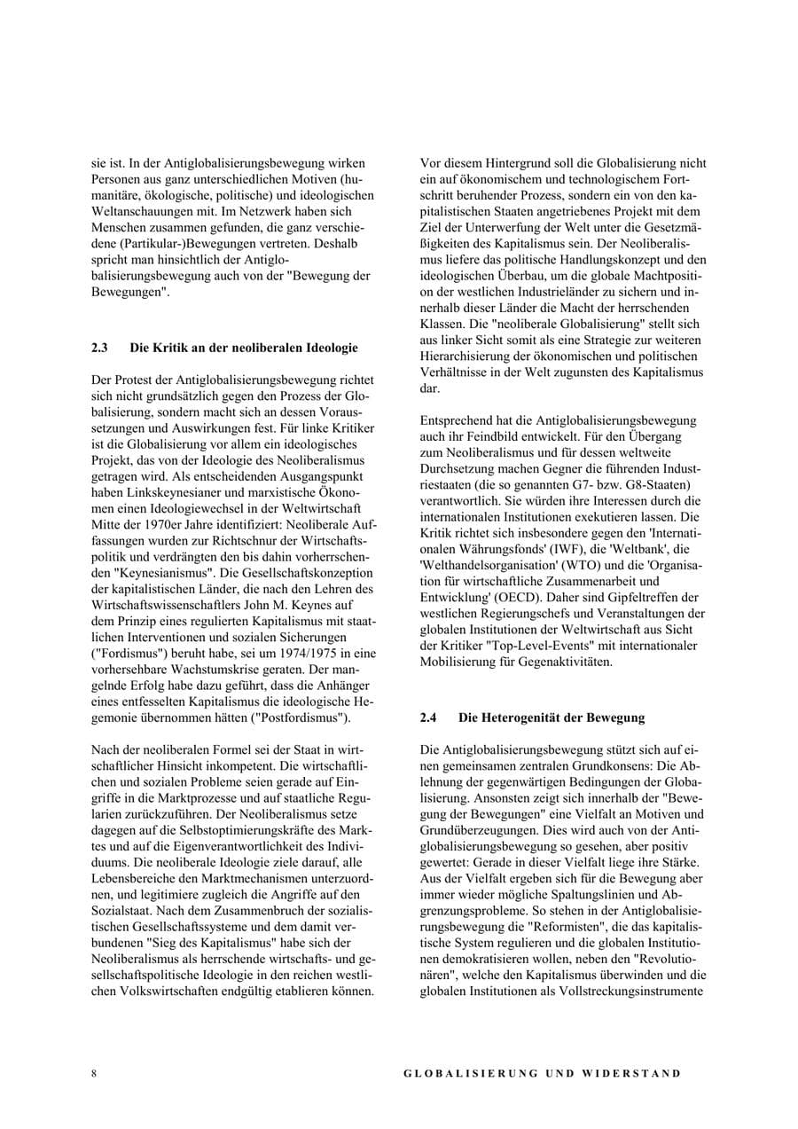 Seite 14 des Verfassungsschutzbericht 2003 Nordrhein-Westfalen