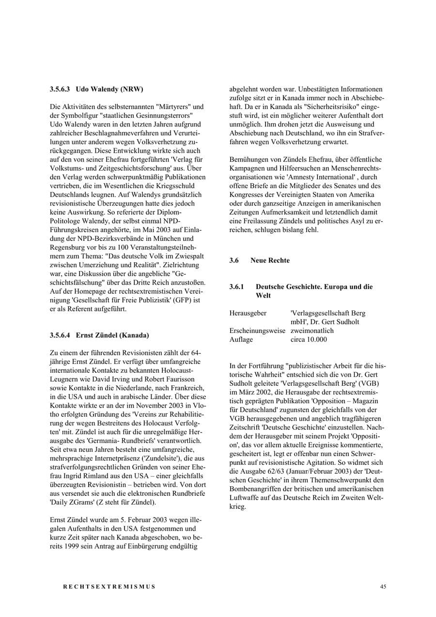 Seite 51 des Verfassungsschutzbericht 2003 Nordrhein-Westfalen