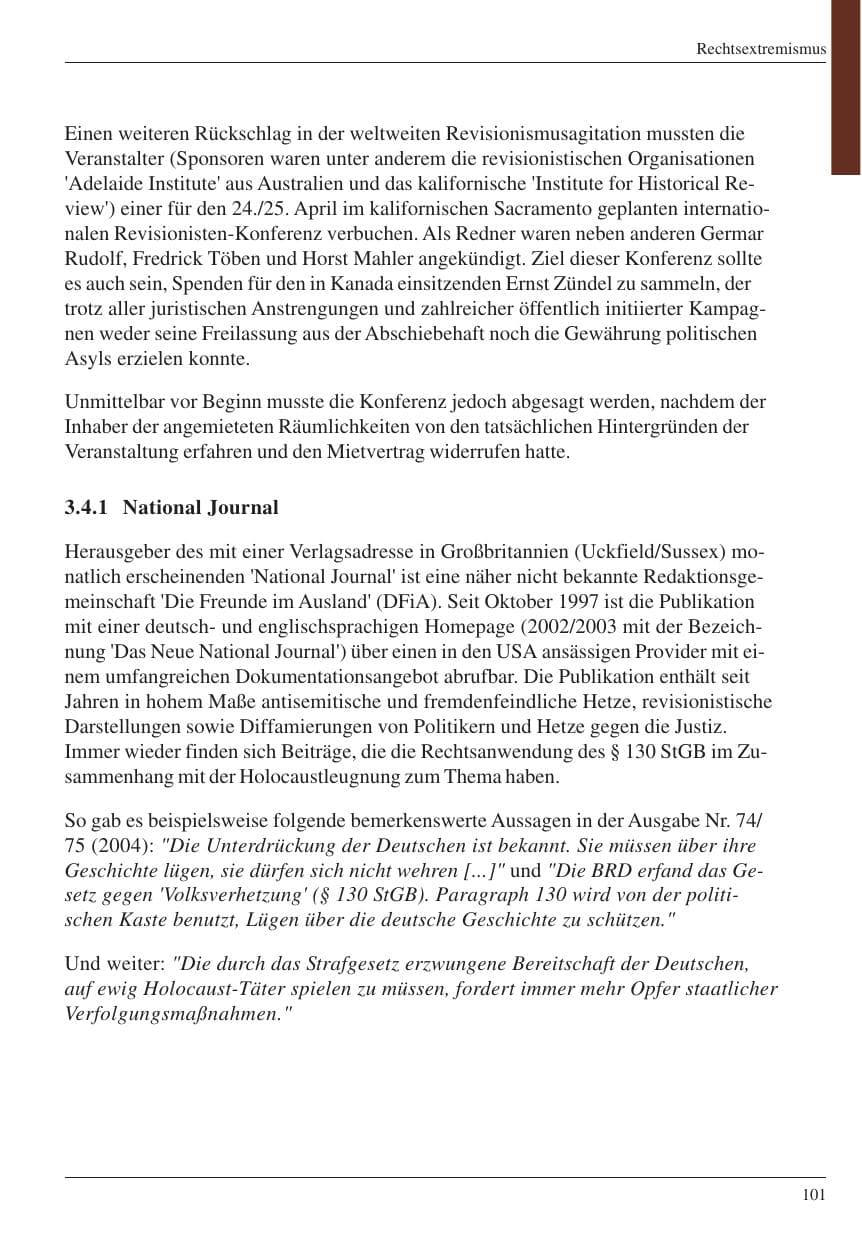 Seite 103 des Verfassungsschutzbericht 2004 Nordrhein-Westfalen