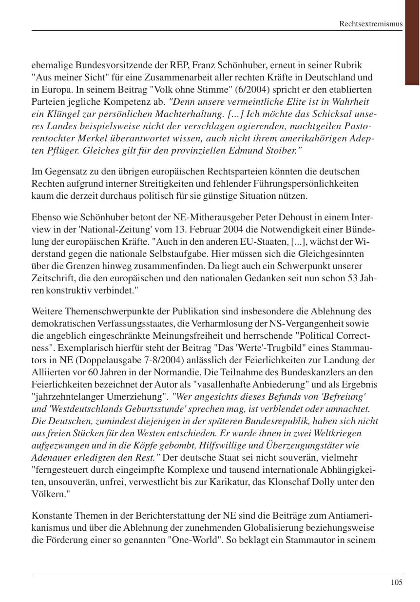 Seite 107 des Verfassungsschutzbericht 2004 Nordrhein-Westfalen