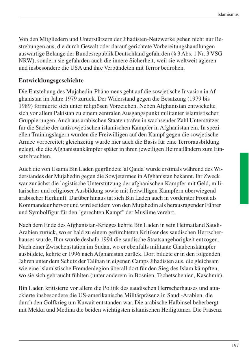 Seite 199 des Verfassungsschutzbericht 2004 Nordrhein-Westfalen