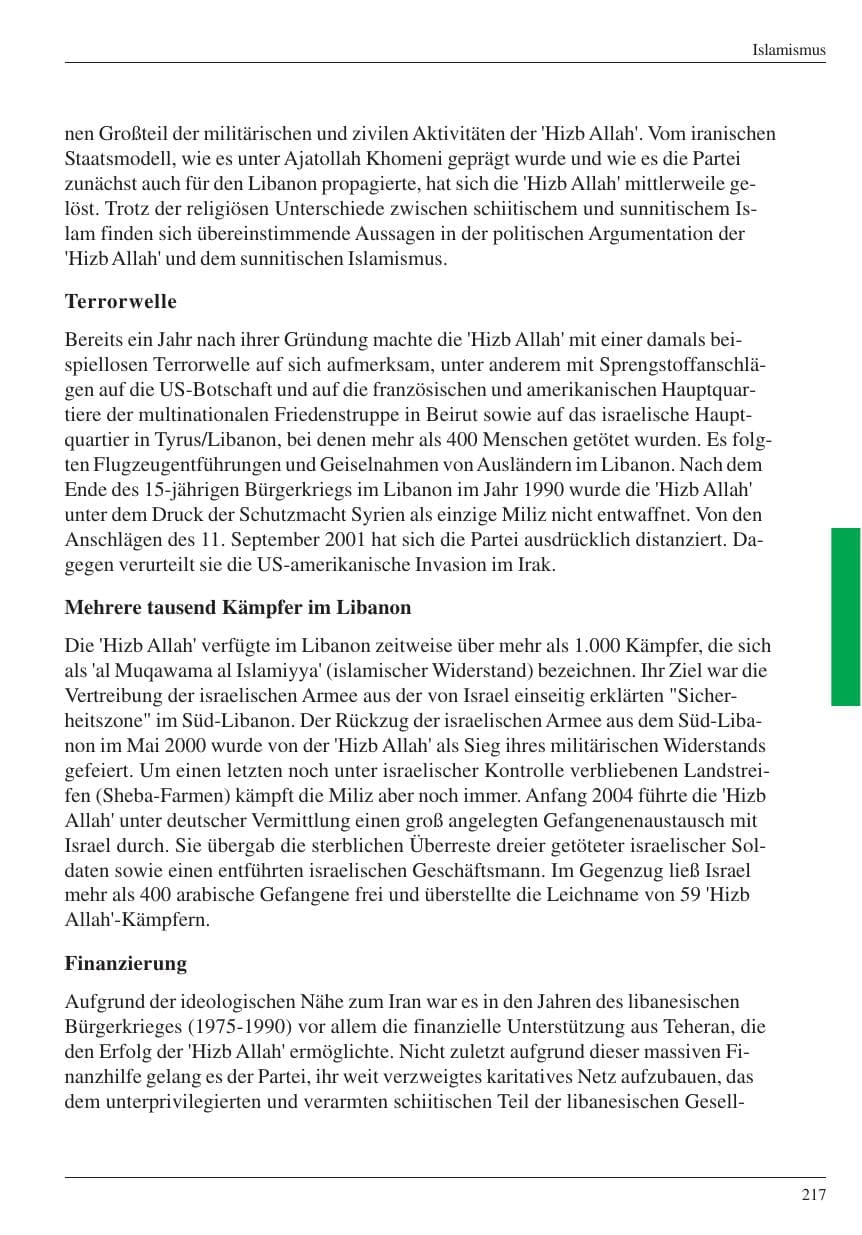 Seite 219 des Verfassungsschutzbericht 2004 Nordrhein-Westfalen