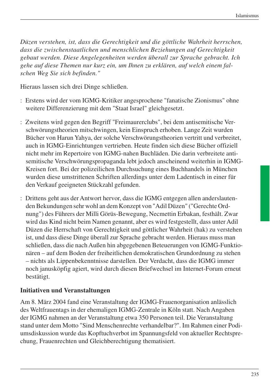 Seite 237 des Verfassungsschutzbericht 2004 Nordrhein-Westfalen