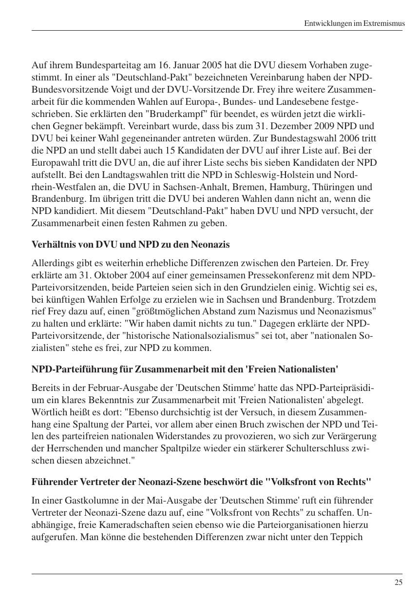 Seite 27 des Verfassungsschutzbericht 2004 Nordrhein-Westfalen