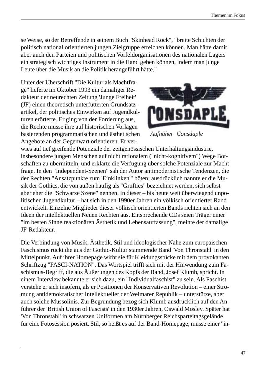 Seite 49 des Verfassungsschutzbericht 2004 Nordrhein-Westfalen