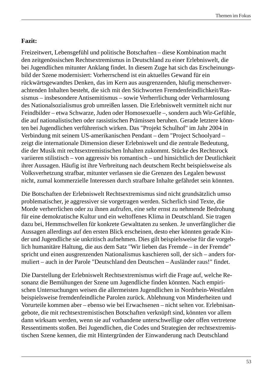 Seite 55 des Verfassungsschutzbericht 2004 Nordrhein-Westfalen