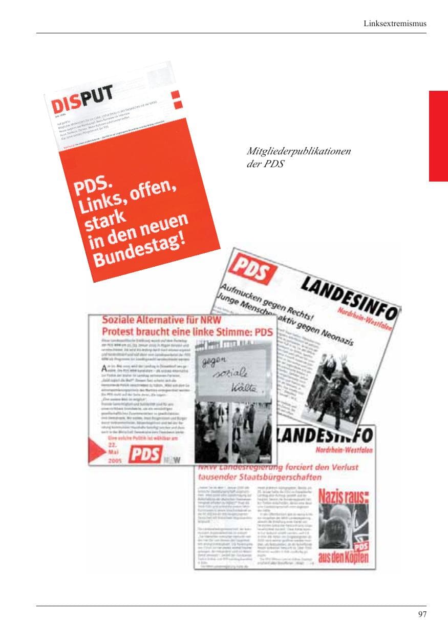 Seite 99 des Verfassungsschutzbericht 2005 Nordrhein-Westfalen