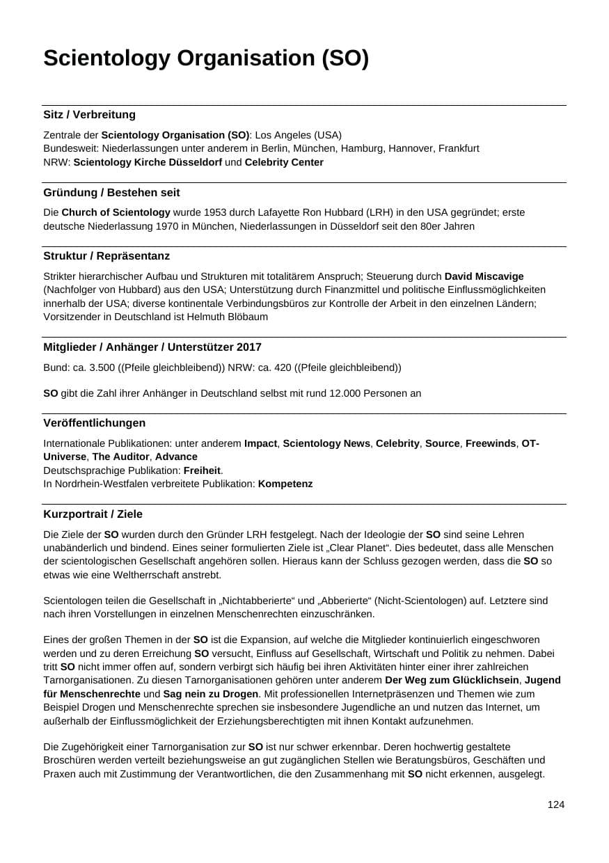 Seite 125 des Verfassungsschutzbericht 2017 Nordrhein-Westfalen