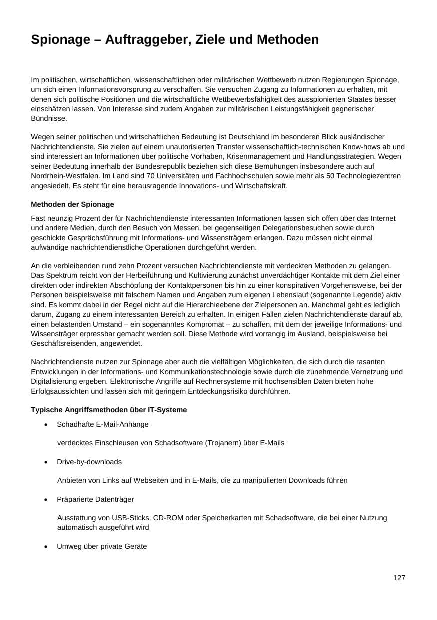 Seite 128 des Verfassungsschutzbericht 2017 Nordrhein-Westfalen