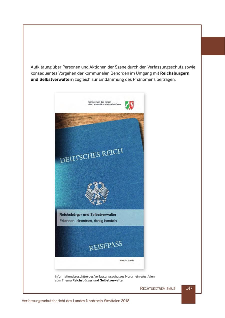 Seite 148 des Verfassungsschutzbericht 2018 Nordrhein-Westfalen