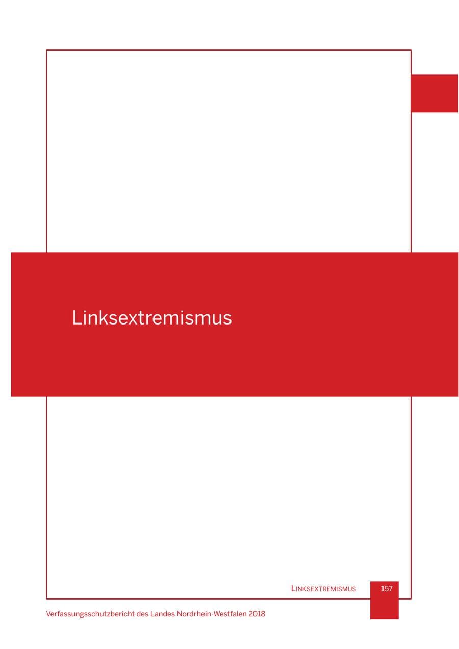 Seite 158 des Verfassungsschutzbericht 2018 Nordrhein-Westfalen