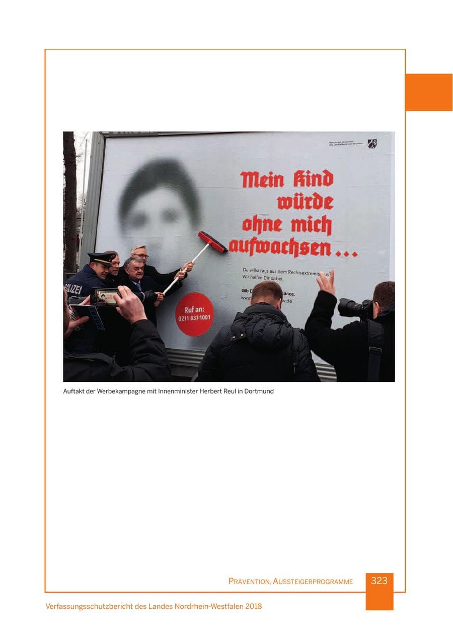 Seite 324 des Verfassungsschutzbericht 2018 Nordrhein-Westfalen