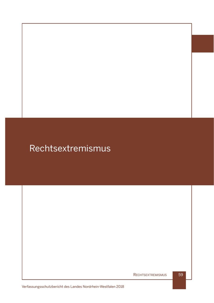 Seite 60 des Verfassungsschutzbericht 2018 Nordrhein-Westfalen