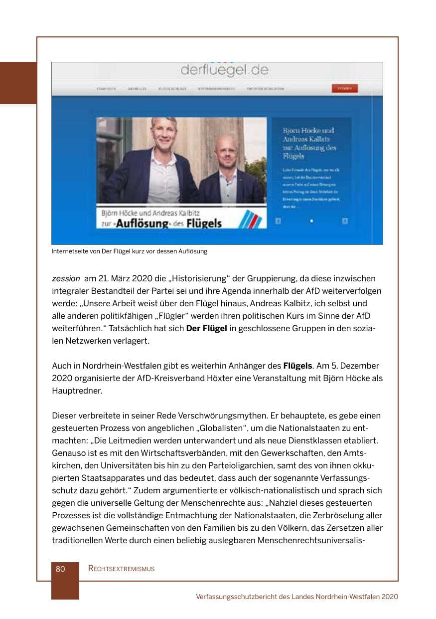 Seite 81 des Verfassungsschutzbericht 2020 Nordrhein-Westfalen