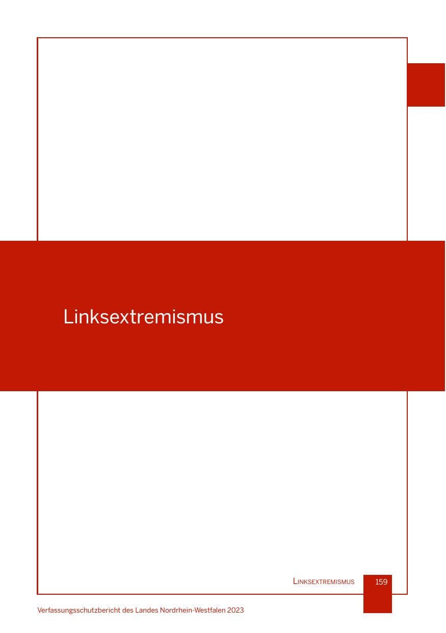 Seite 159 des Verfassungsschutzbericht 2023 Nordrhein-Westfalen