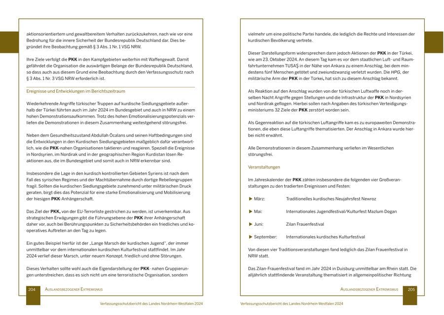 Seite 103 des Verfassungsschutzbericht 2024 Nordrhein-Westfalen