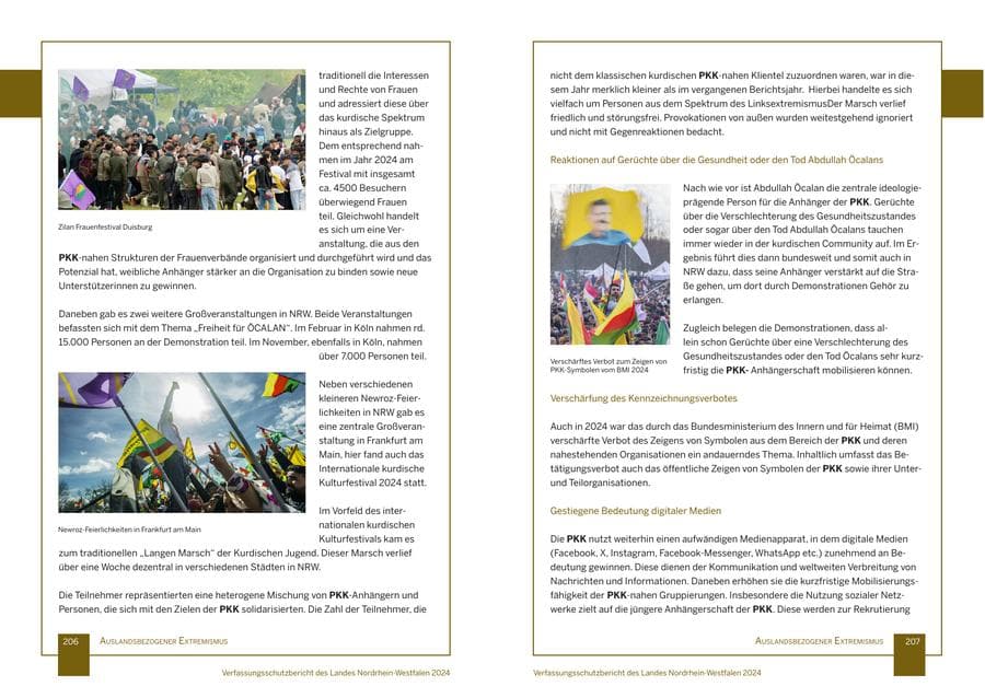 Seite 104 des Verfassungsschutzbericht 2024 Nordrhein-Westfalen