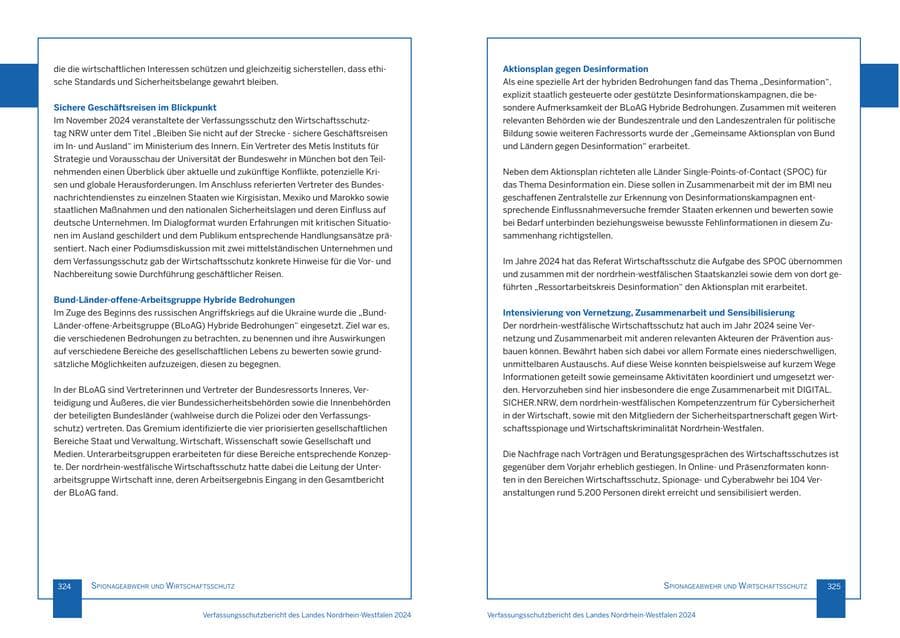 Seite 163 des Verfassungsschutzbericht 2024 Nordrhein-Westfalen