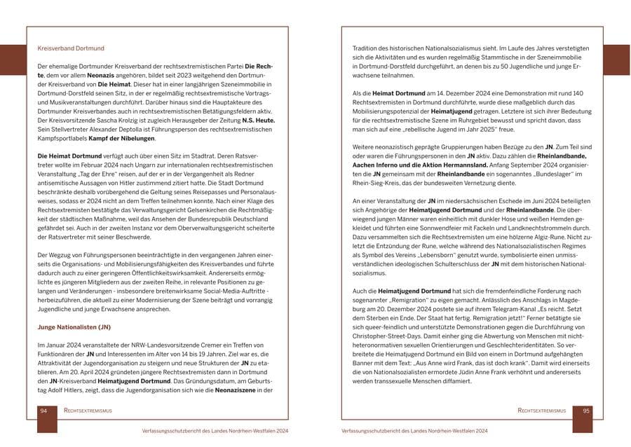 Seite 48 des Verfassungsschutzbericht 2024 Nordrhein-Westfalen