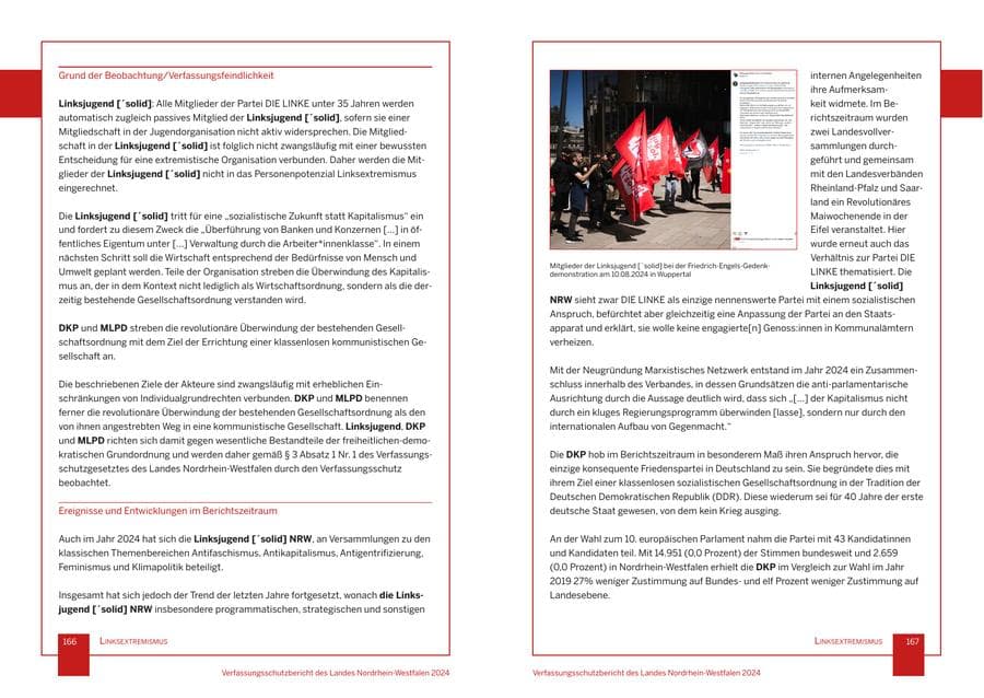 Seite 84 des Verfassungsschutzbericht 2024 Nordrhein-Westfalen
