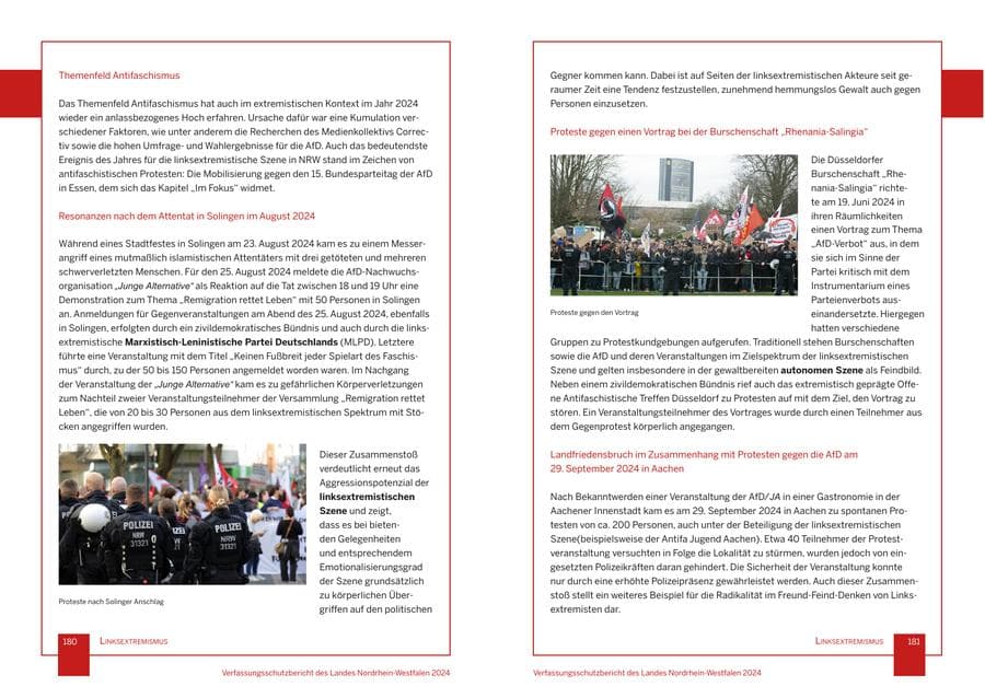 Seite 91 des Verfassungsschutzbericht 2024 Nordrhein-Westfalen