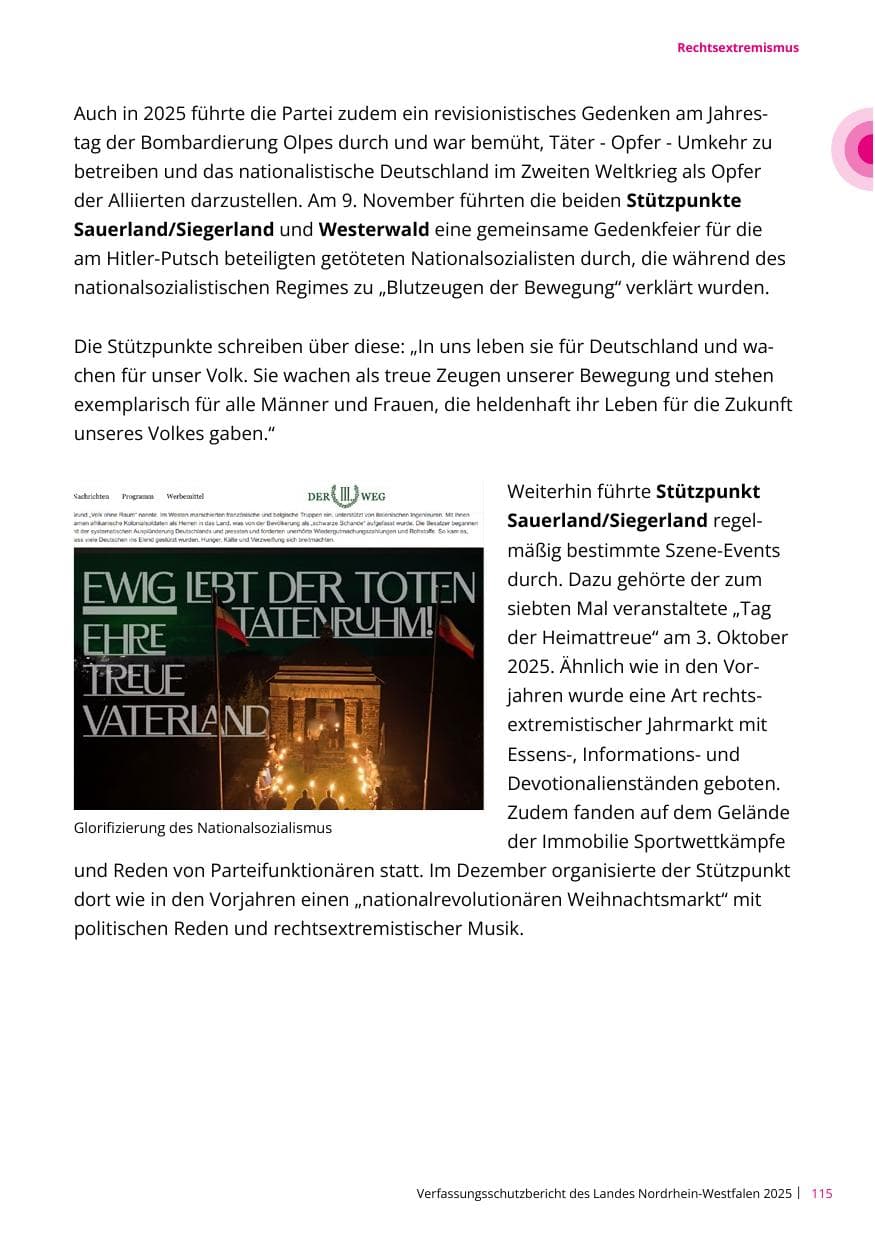 Seite 115 des Verfassungsschutzbericht 2025 Nordrhein-Westfalen