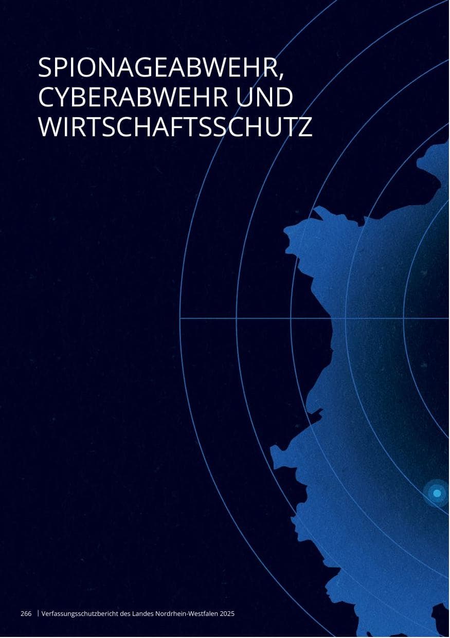 Seite 266 des Verfassungsschutzbericht 2025 Nordrhein-Westfalen