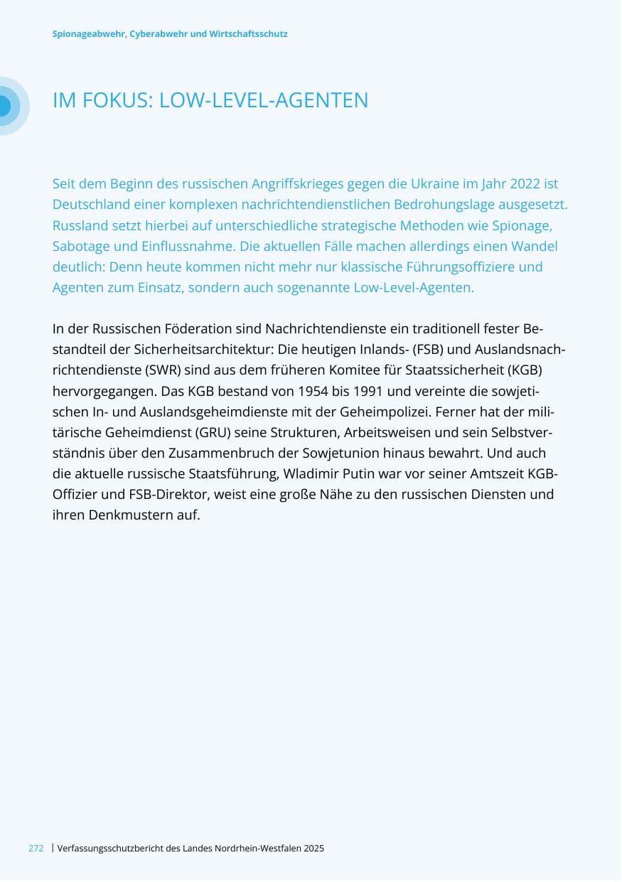 Seite 272 des Verfassungsschutzbericht 2025 Nordrhein-Westfalen