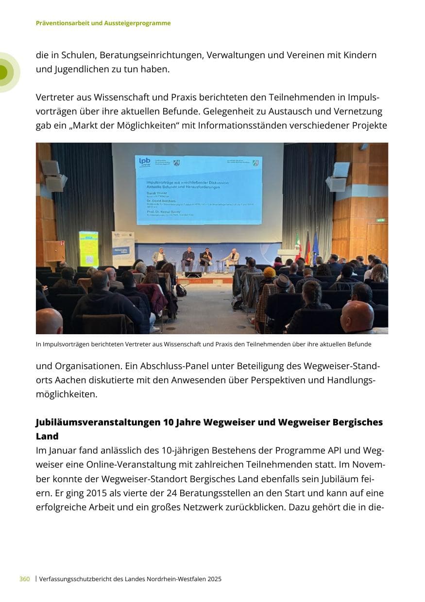 Seite 360 des Verfassungsschutzbericht 2025 Nordrhein-Westfalen