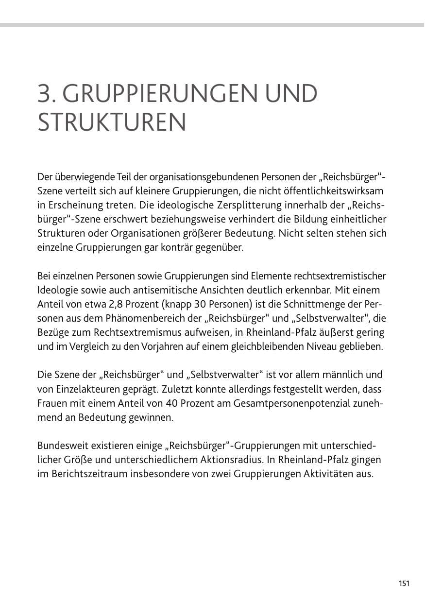 Seite 151 des Verfassungsschutzbericht 2023 Bund