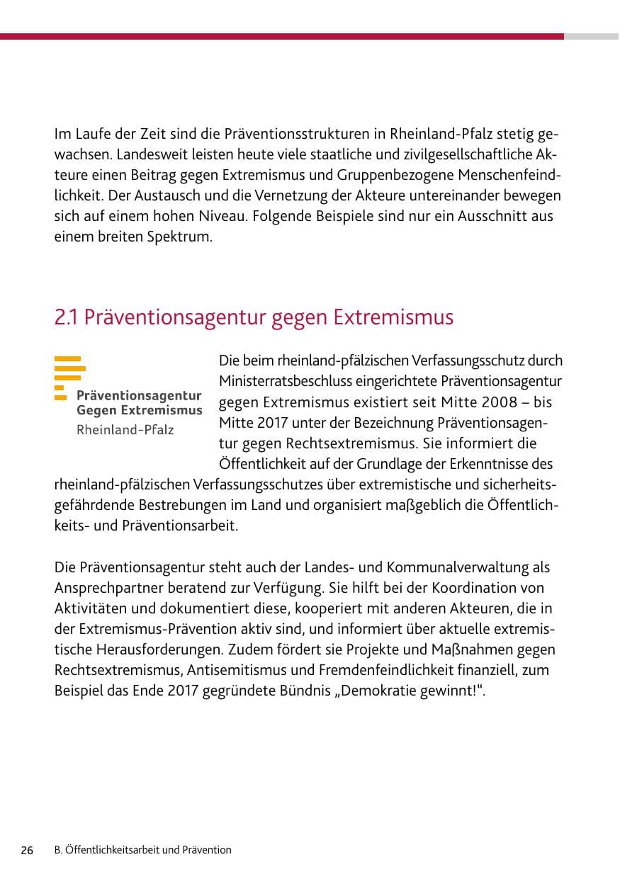 Seite 26 des Verfassungsschutzbericht 2023 Bund