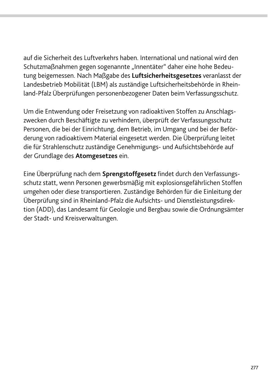Seite 277 des Verfassungsschutzbericht 2023 Bund