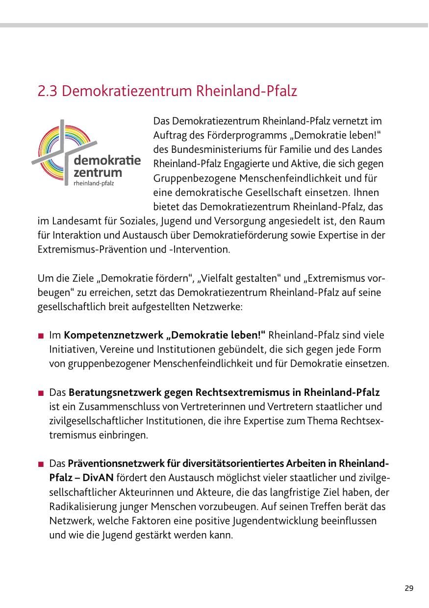 Seite 29 des Verfassungsschutzbericht 2023 Bund