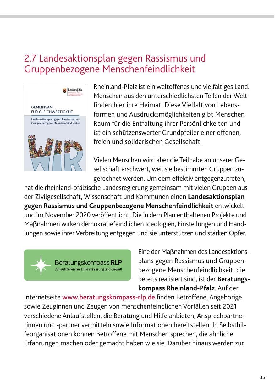 Seite 35 des Verfassungsschutzbericht 2023 Bund