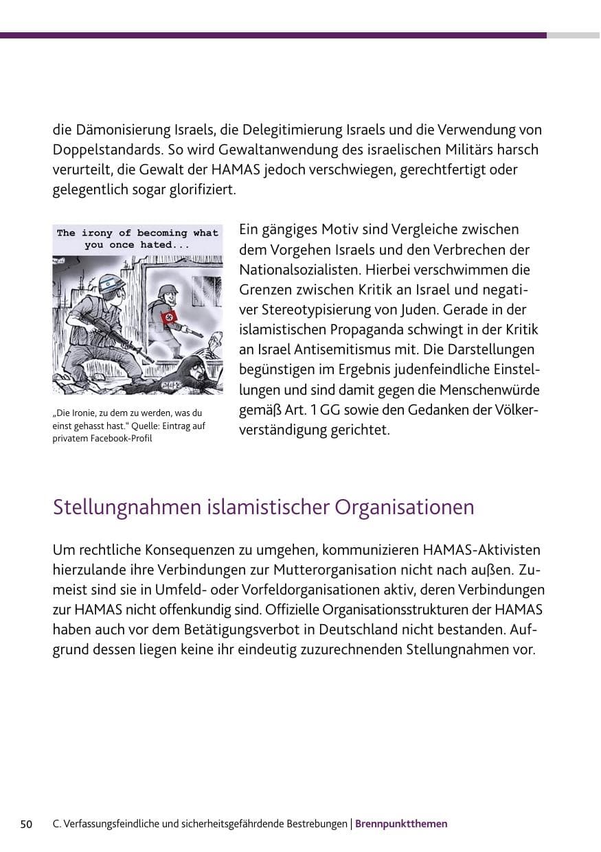 Seite 50 des Verfassungsschutzbericht 2023 Bund