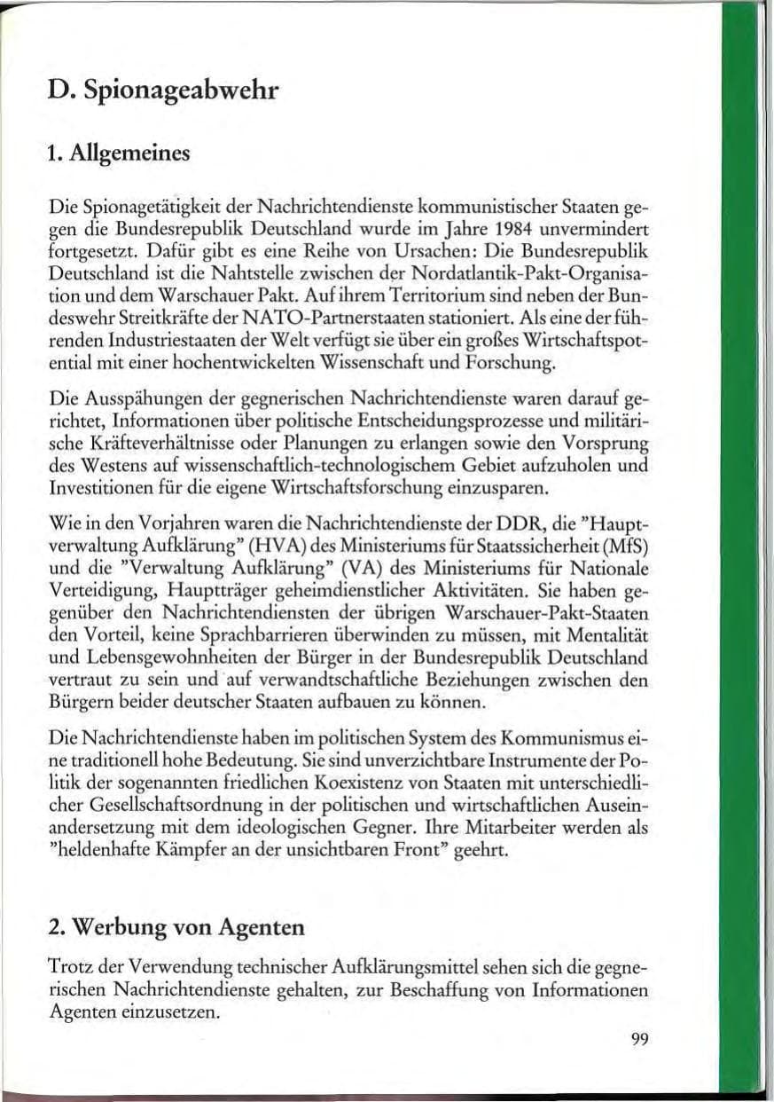 Seite 101 des Verfassungsschutzbericht 1984 Rheinland-Pfalz