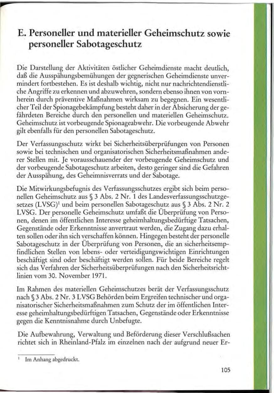 Seite 107 des Verfassungsschutzbericht 1984 Rheinland-Pfalz