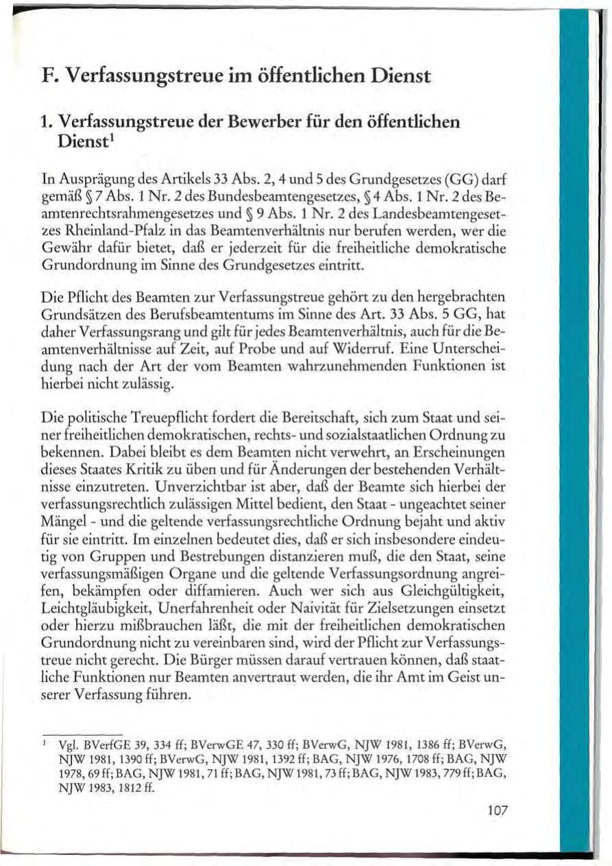 Seite 109 des Verfassungsschutzbericht 1984 Rheinland-Pfalz