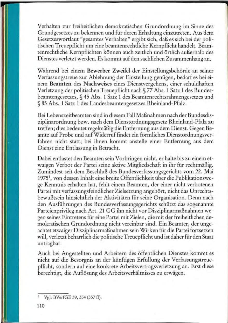 Seite 112 des Verfassungsschutzbericht 1984 Rheinland-Pfalz