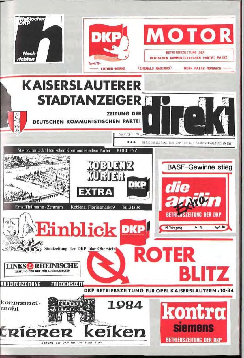 Seite 17 des Verfassungsschutzbericht 1984 Rheinland-Pfalz