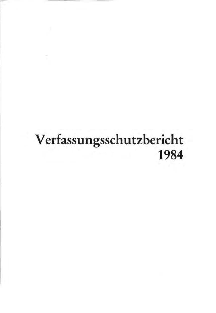 Seite 3 des Verfassungsschutzbericht 1984 Rheinland-Pfalz