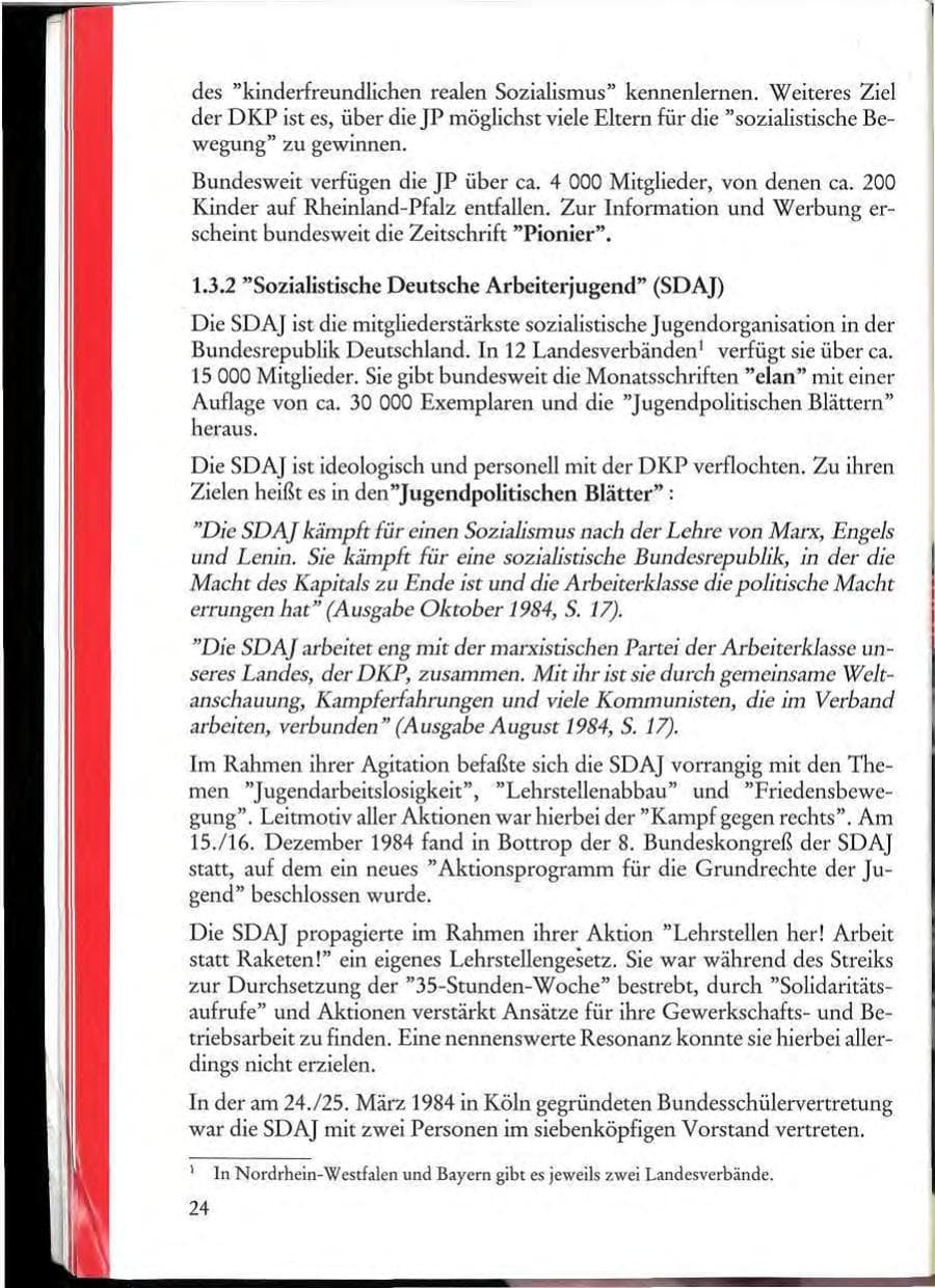 Seite 26 des Verfassungsschutzbericht 1984 Rheinland-Pfalz
