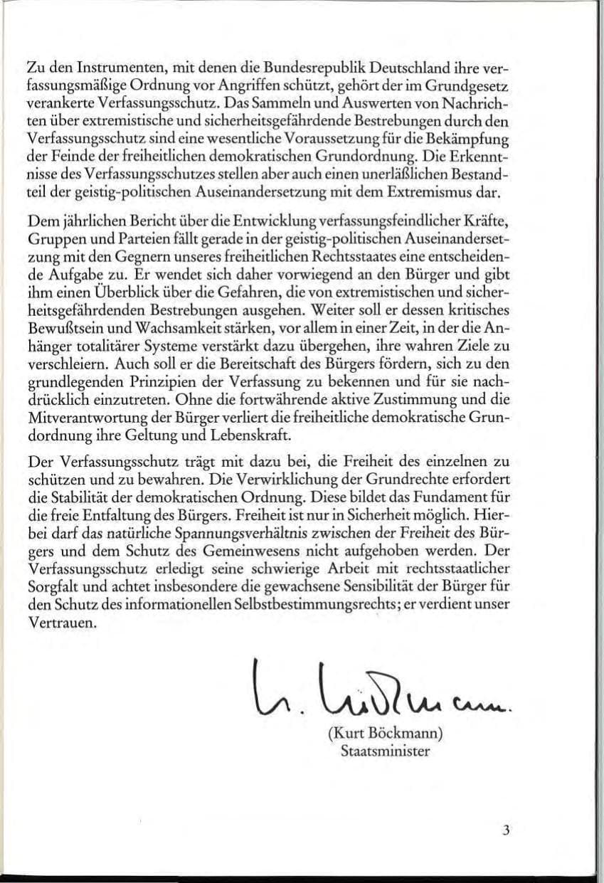 Seite 5 des Verfassungsschutzbericht 1984 Rheinland-Pfalz