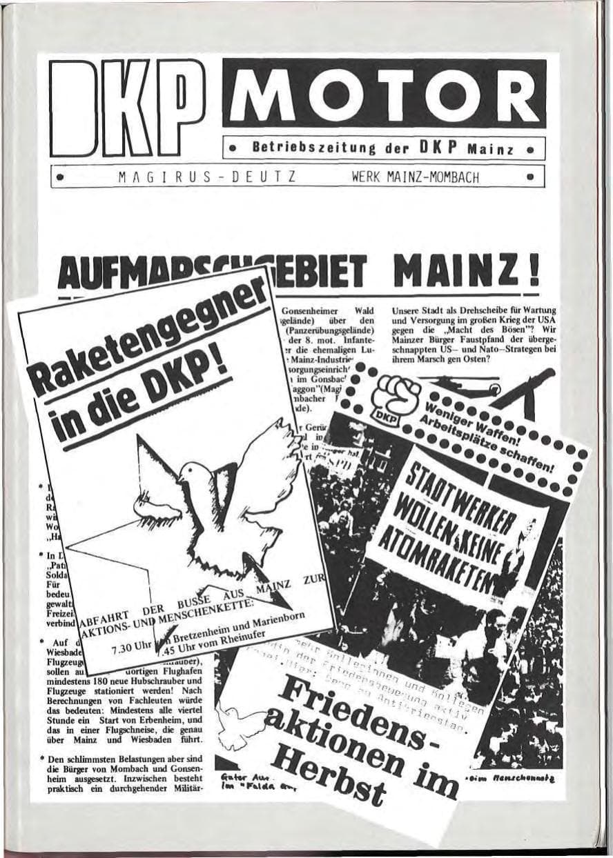 Seite 55 des Verfassungsschutzbericht 1984 Rheinland-Pfalz