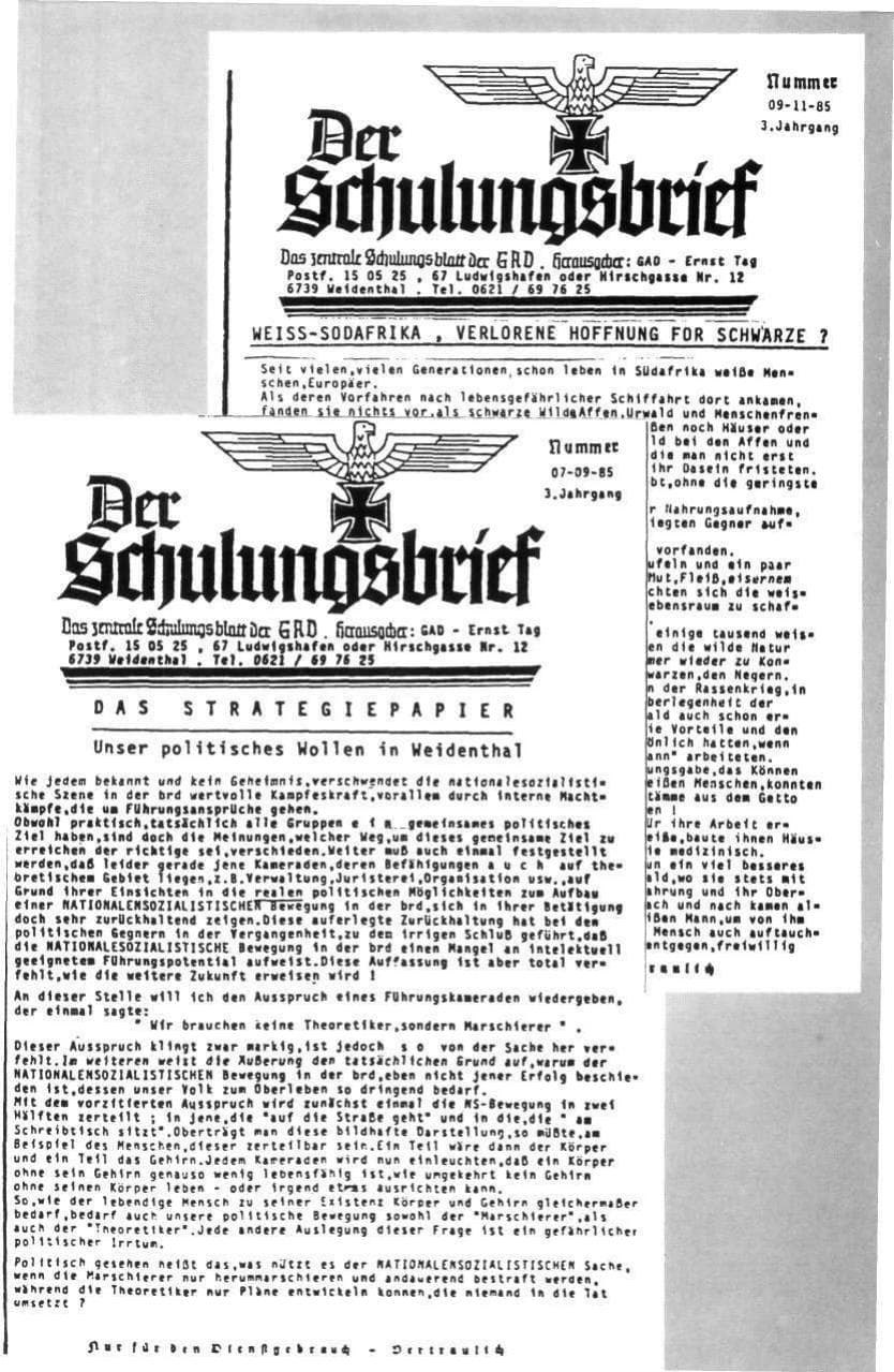 Seite 103 des Verfassungsschutzbericht 1985 Rheinland-Pfalz
