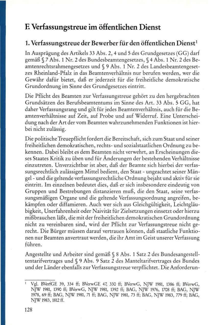Seite 130 des Verfassungsschutzbericht 1985 Rheinland-Pfalz